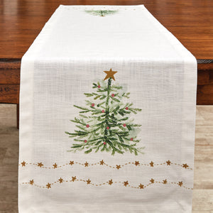 Rustic Christmas Table Linens