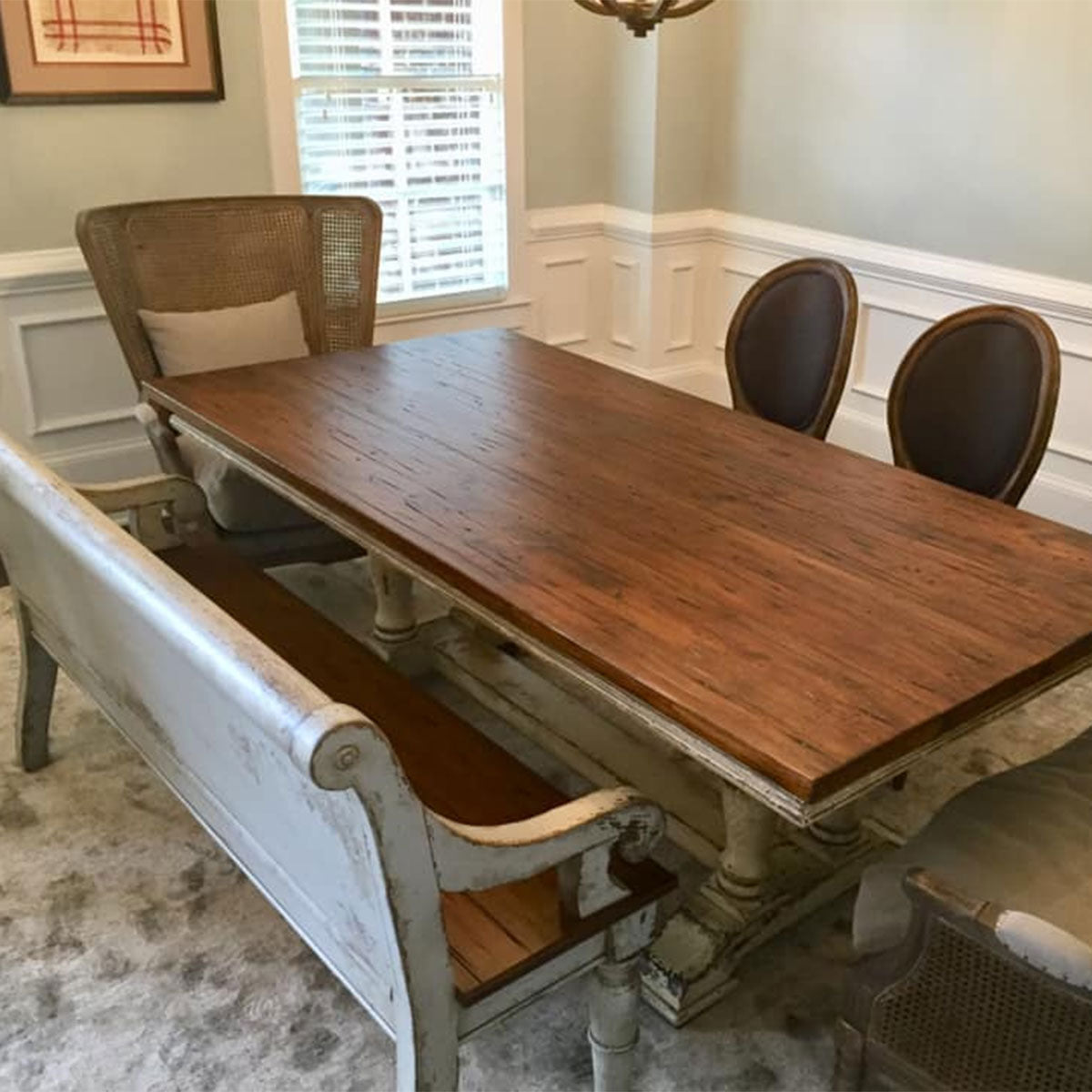 Dining tables and table bases in wood, iron, metal and mixed-material designs