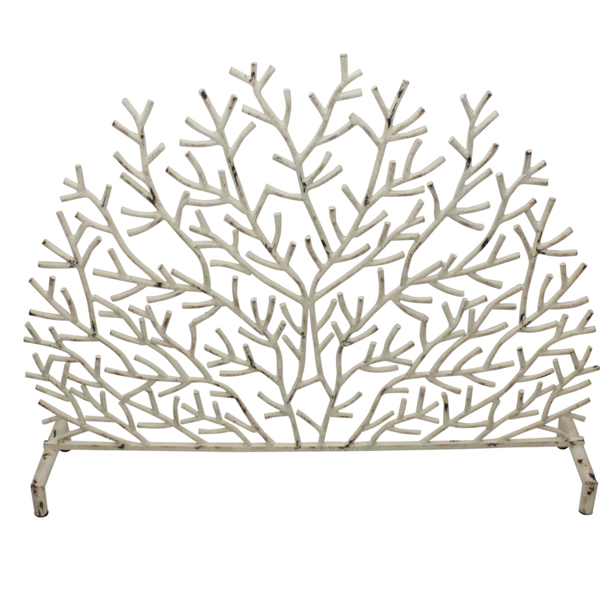 Antique Cream Coral Firescreen