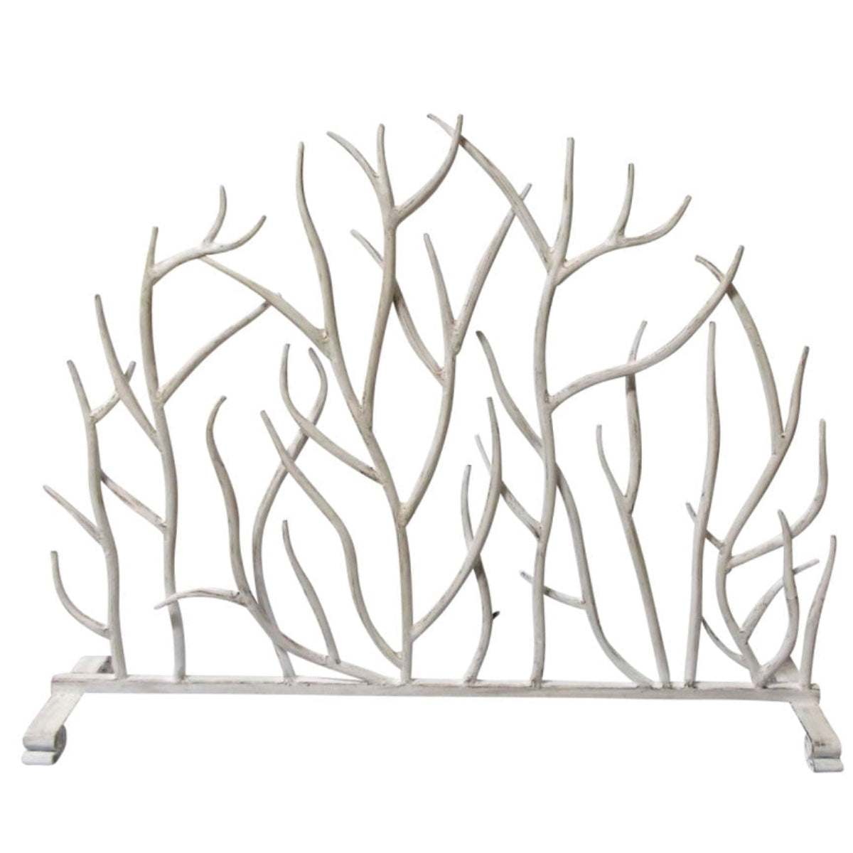 Antique White Branch Firescreen