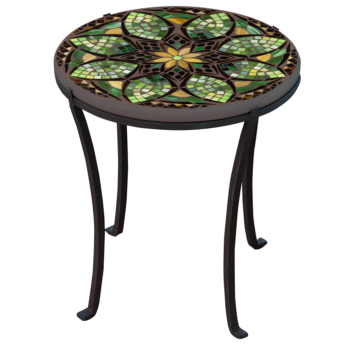 Arenal Mosaic Chaise Table-Iron Accents