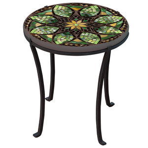 Arenal Mosaic Chaise Table-Iron Accents