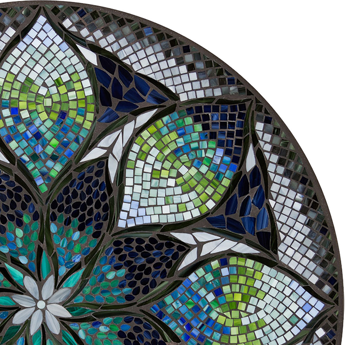 Belcarra Mosaic Table Tops-Iron Accents