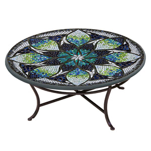 Belcarra Mosaic Coffee Table-Iron Accents