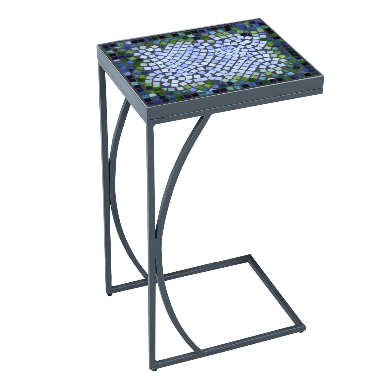 Belize Mosaic C-Table-Iron Accents