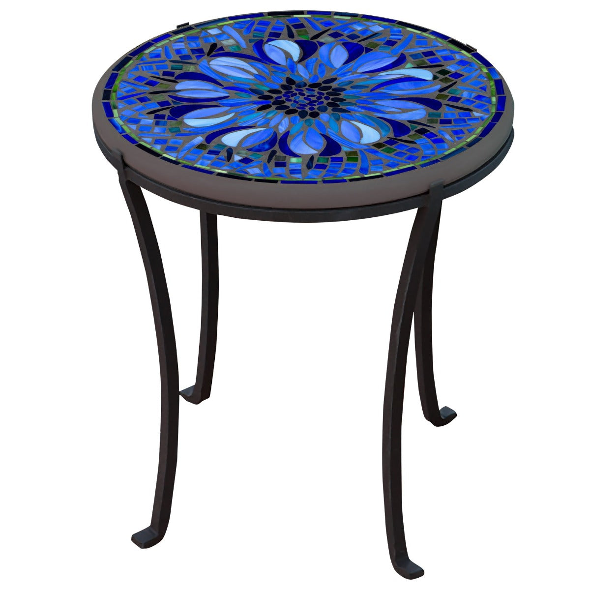 Bella Bloom Mosaic Chaise Table-Iron Accents