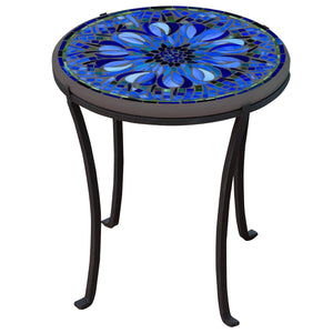 Bella Bloom Mosaic Chaise Table-Iron Accents