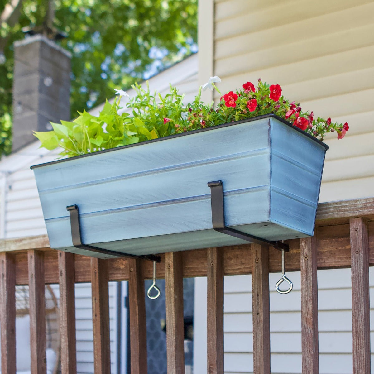 brackets for hanging planter boxes Clamp on Flower Boxes