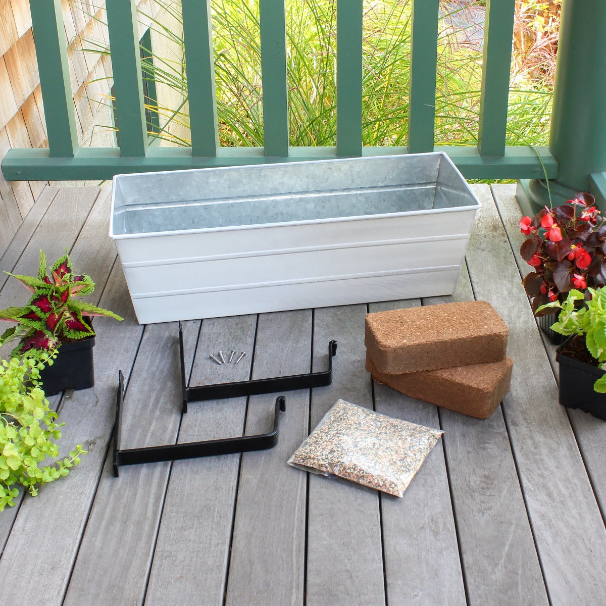 Flower Box Kit with Wall Brackets
