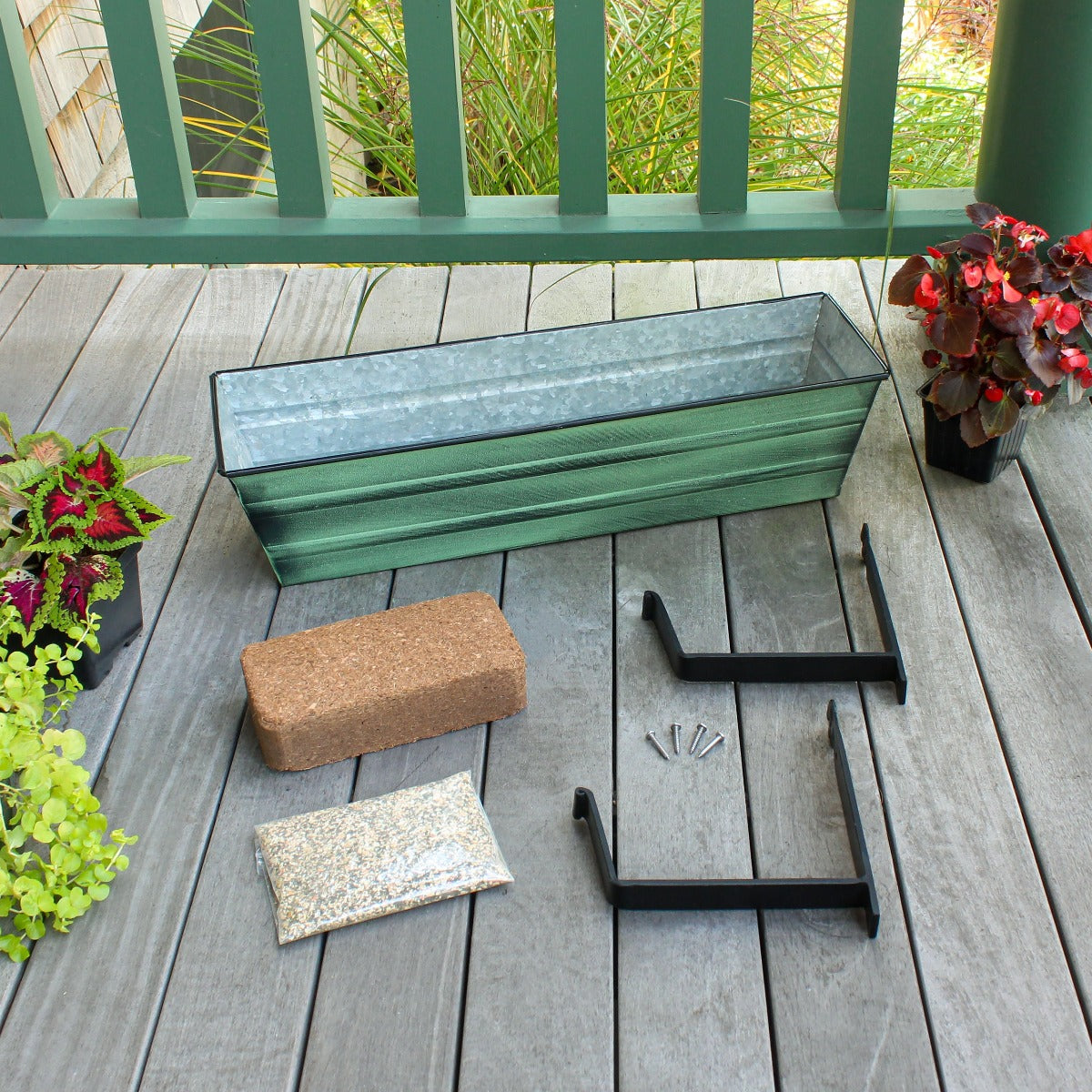 Flower Box Kit with Wall Brackets