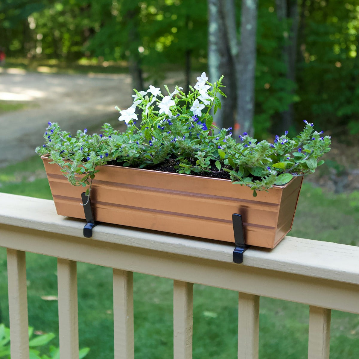 deck railing planters boxes Flower Box with 6" Railing Kit
