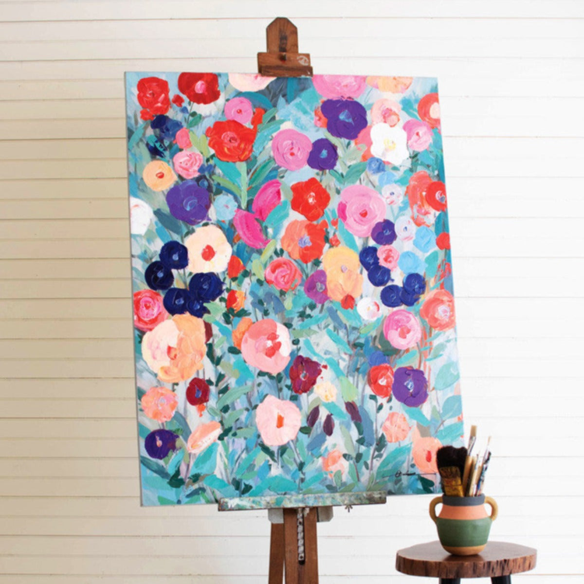 Blooming Flowers Oil Painting