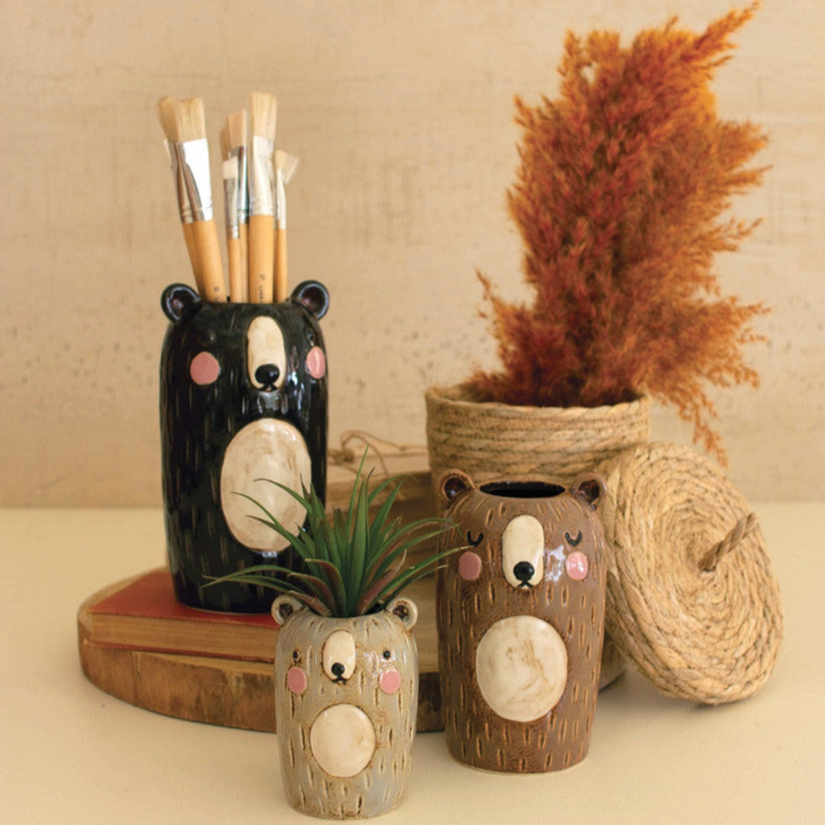 Bear Family Planters