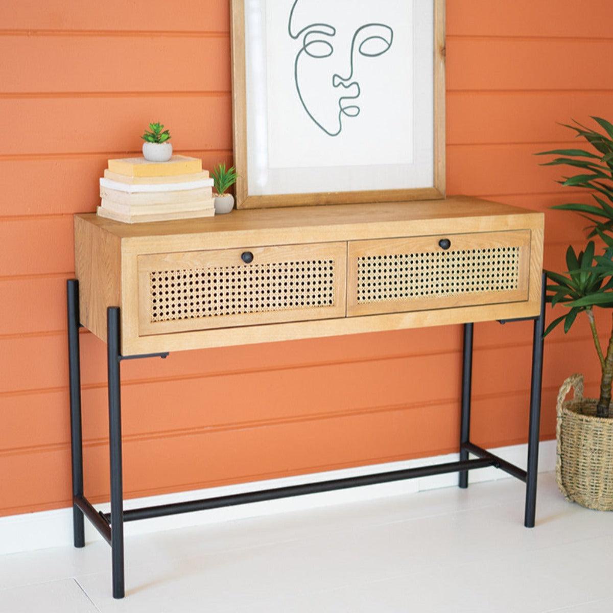 Woven Console Table