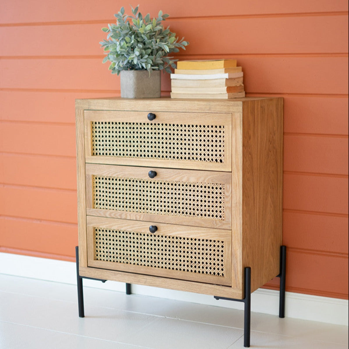 Woven Bedside Table