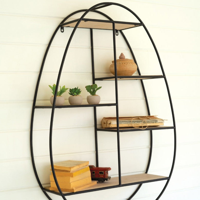 Split Oval Wall Shelf