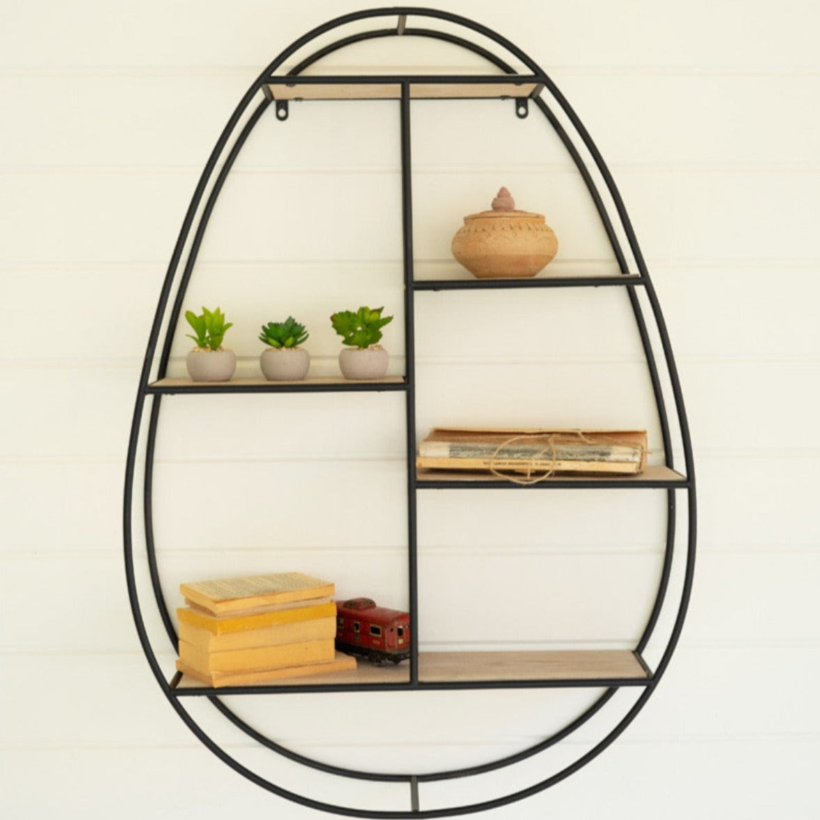 Split Oval Wall Shelf
