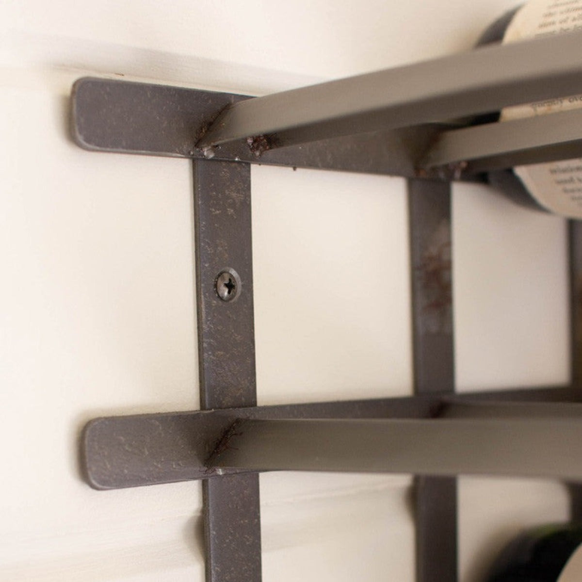 Mission 12 Bottle Wine Rack - Iron Accents