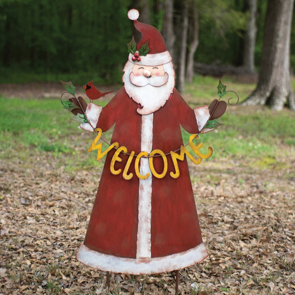 Metal Santa Welcome
