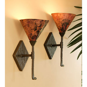Cedarvale Single Wall Sconce-Iron Accents