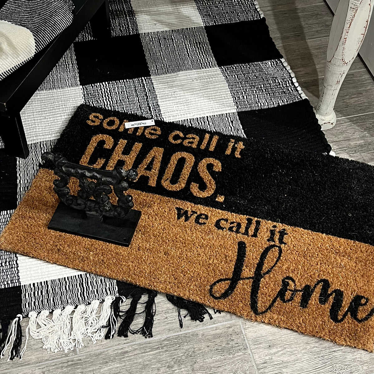 Wicklow Black Layering Rugs