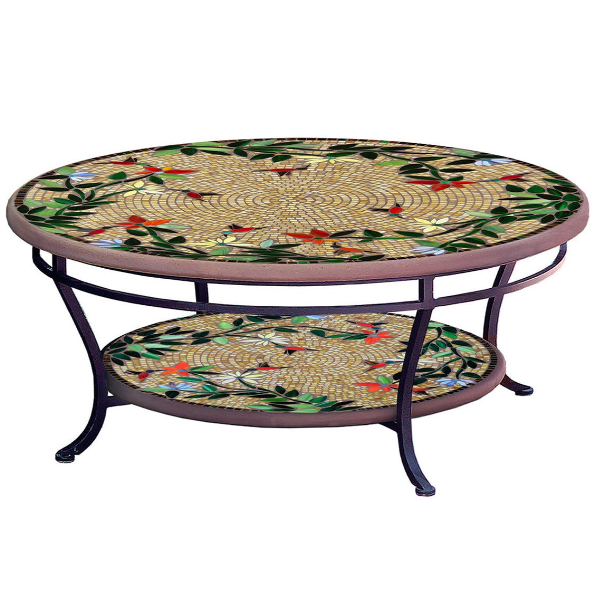 .Tiered Mosaic Coffee Tables