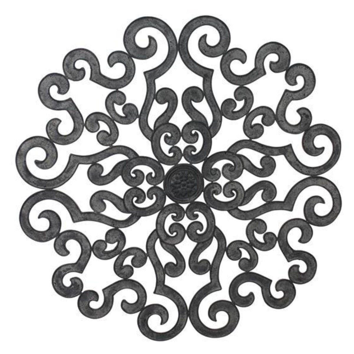 50" Scroll Wall Grill - Charcoal