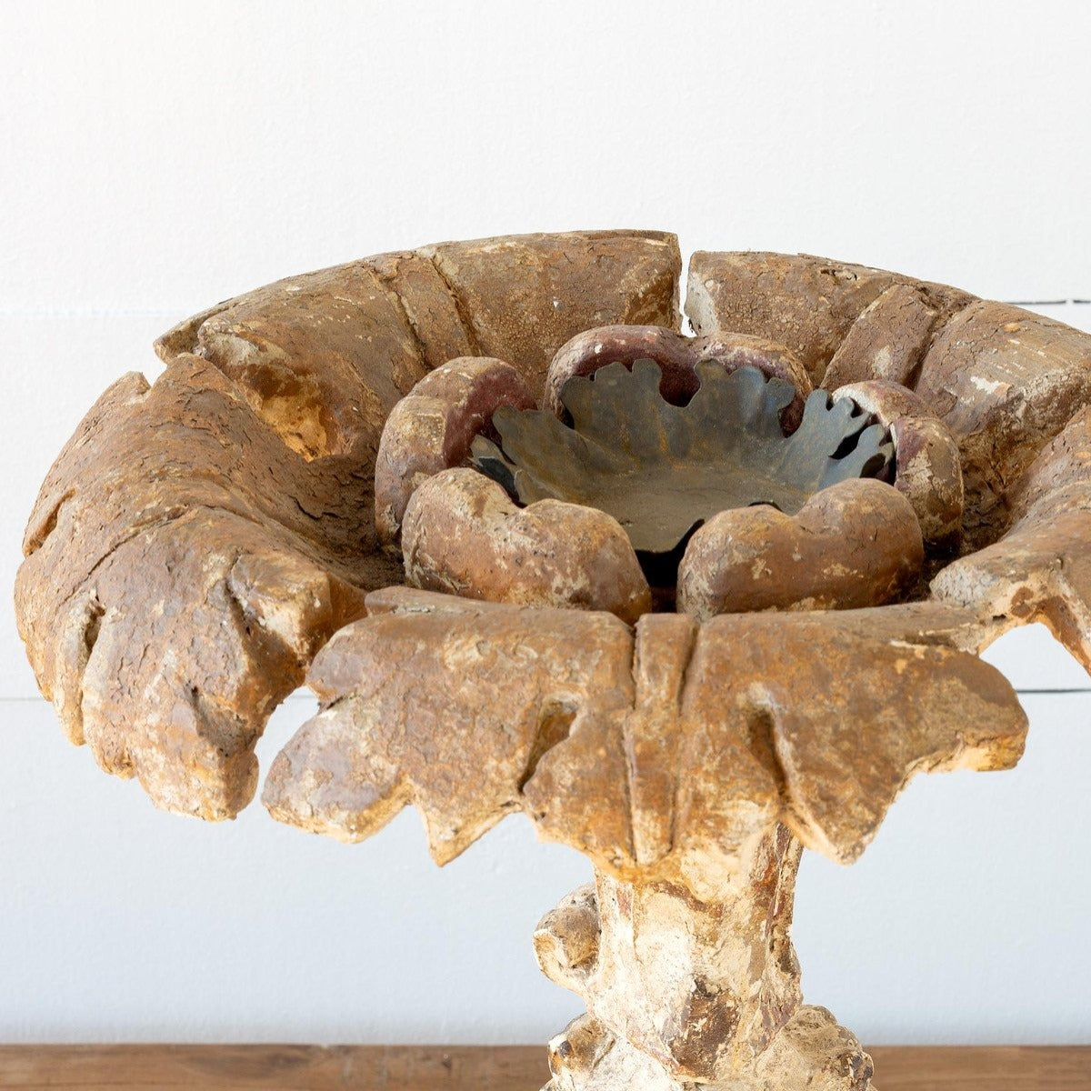 Cast Relic Candle Holder-Iron Accents