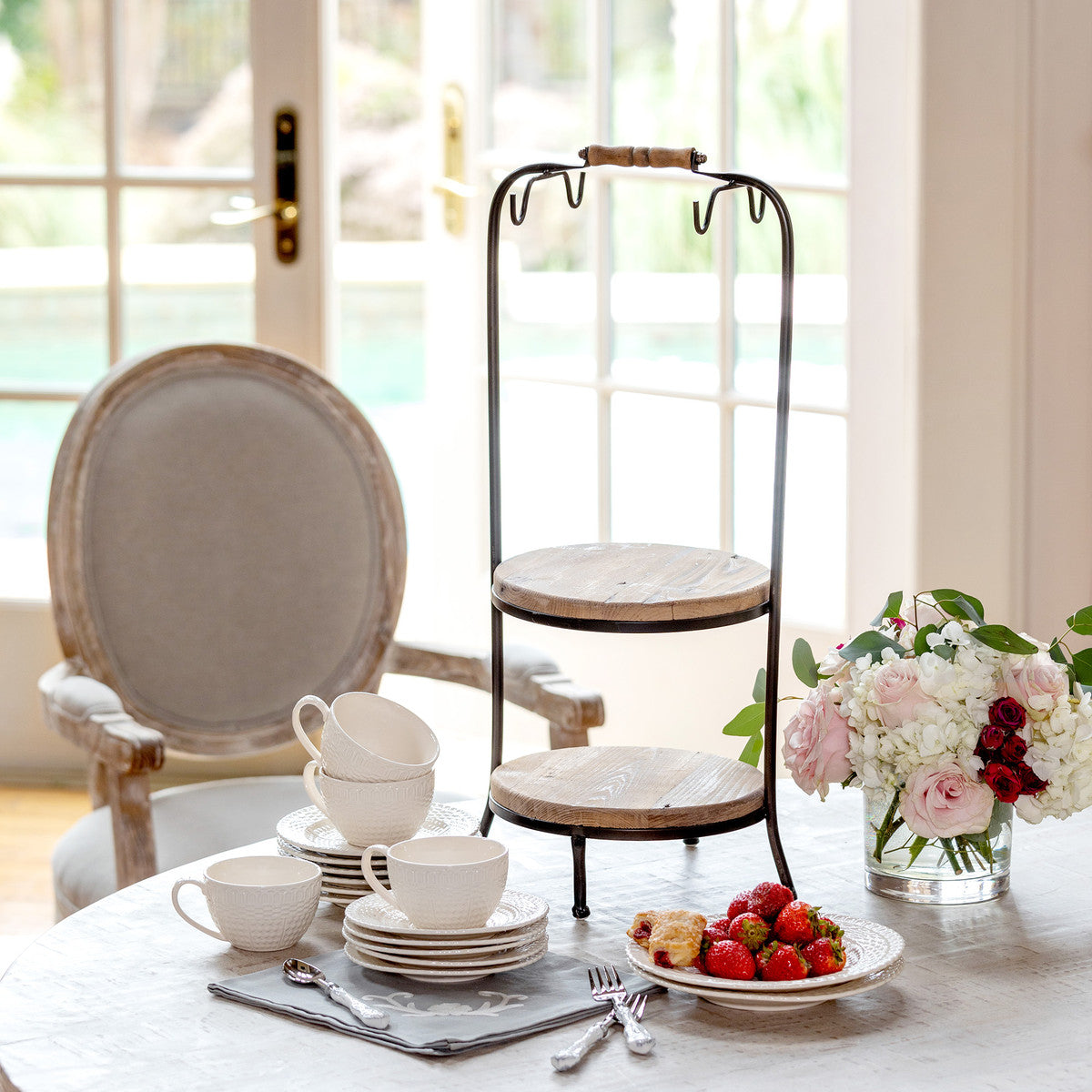 Village Scroll Mug Rack