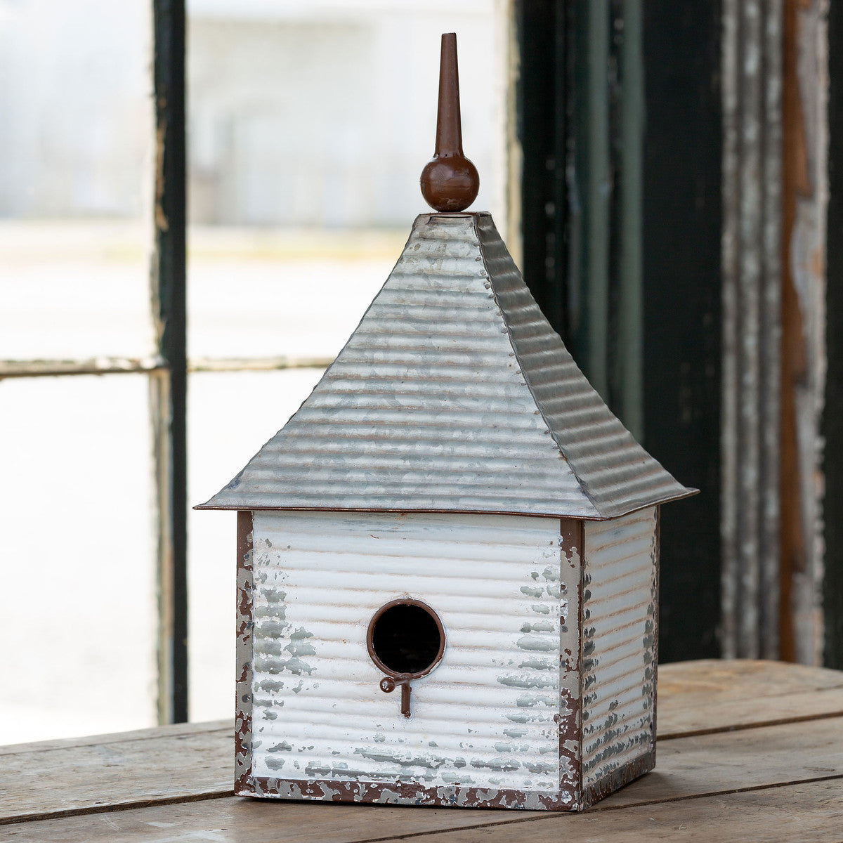 Secret Garden Tin Birdhouse