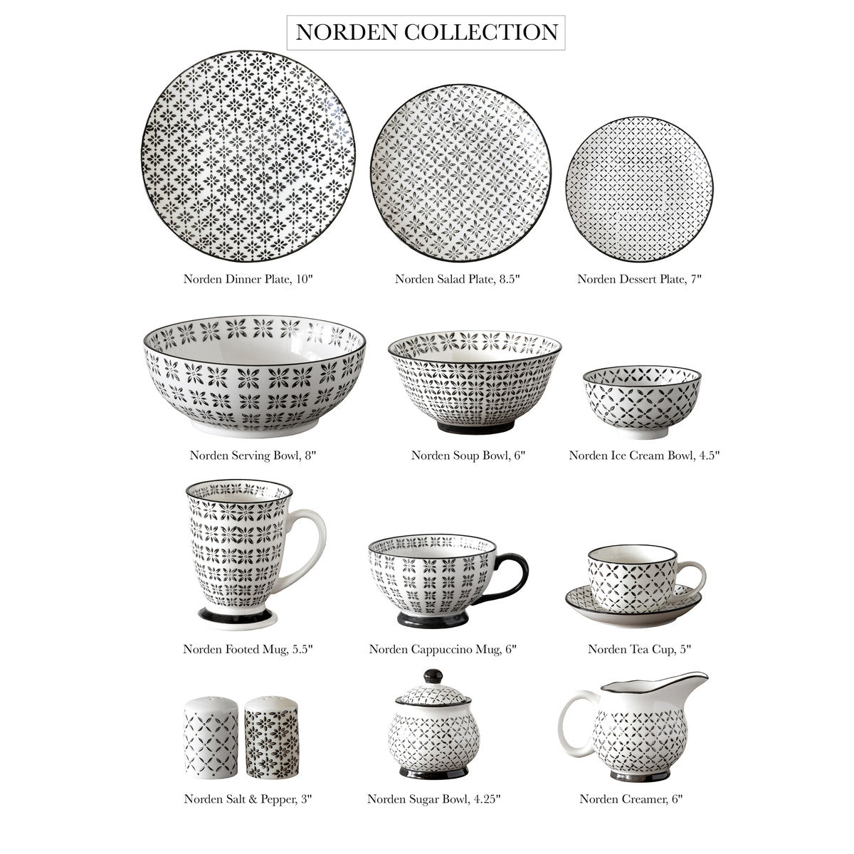 Norden Dessert Bowl-Iron Accents