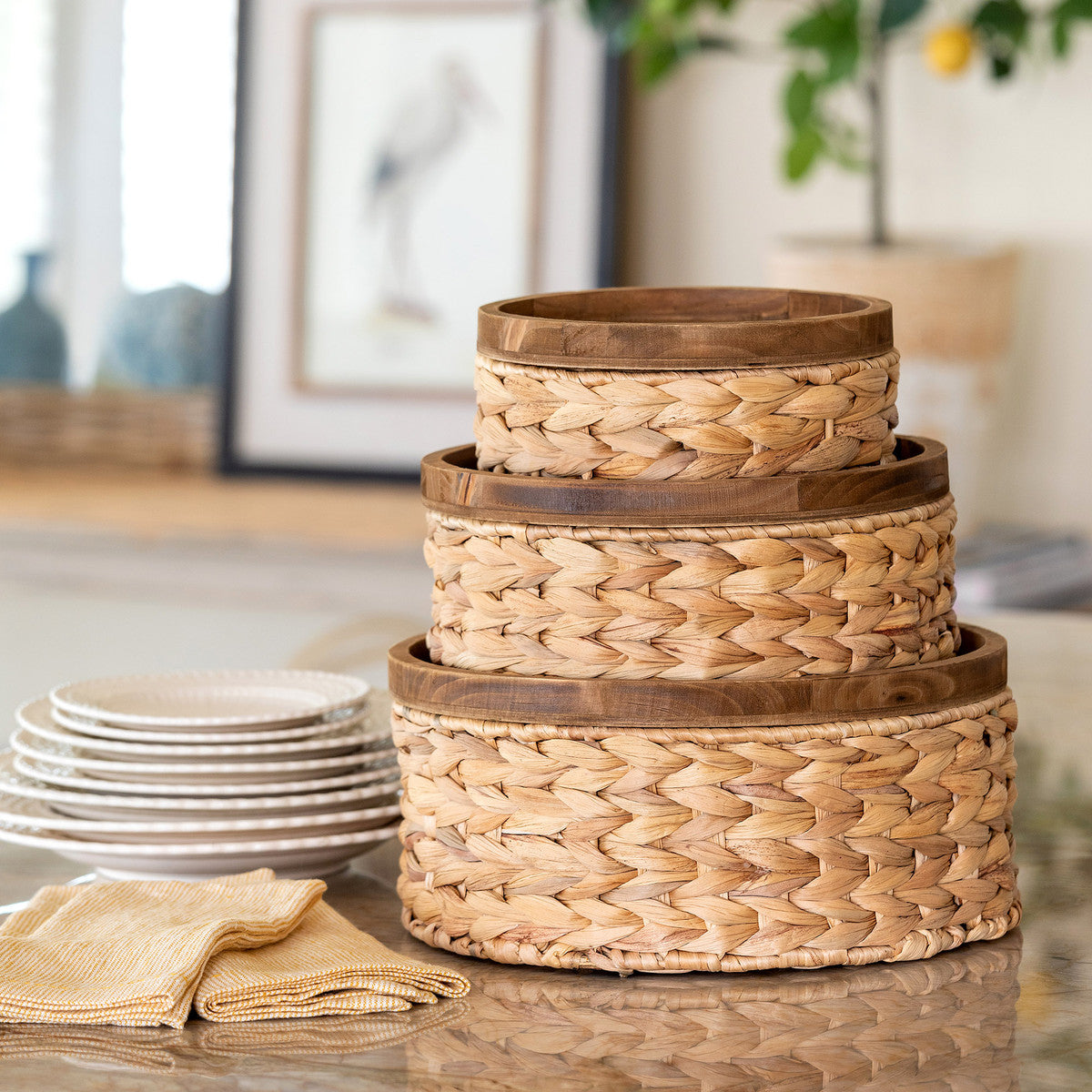 Woven Stacking Baskets