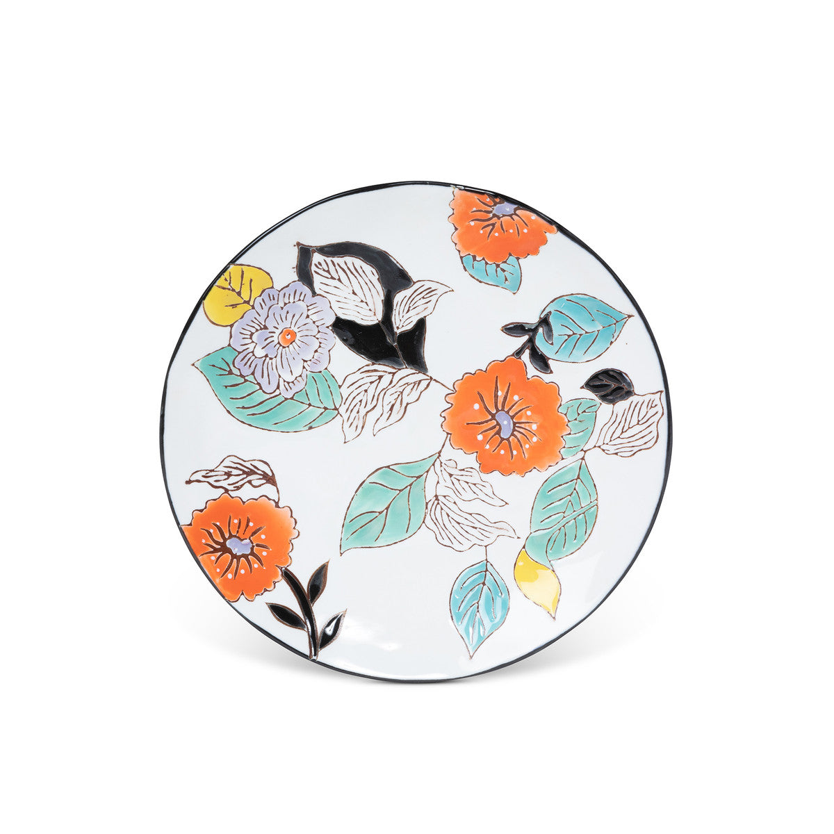Poppy Garden Salad Plate (Set-4)