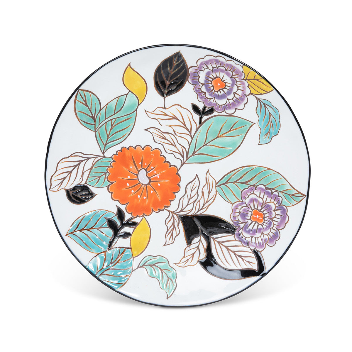 Poppy Garden Dinner Plates (Set-4)