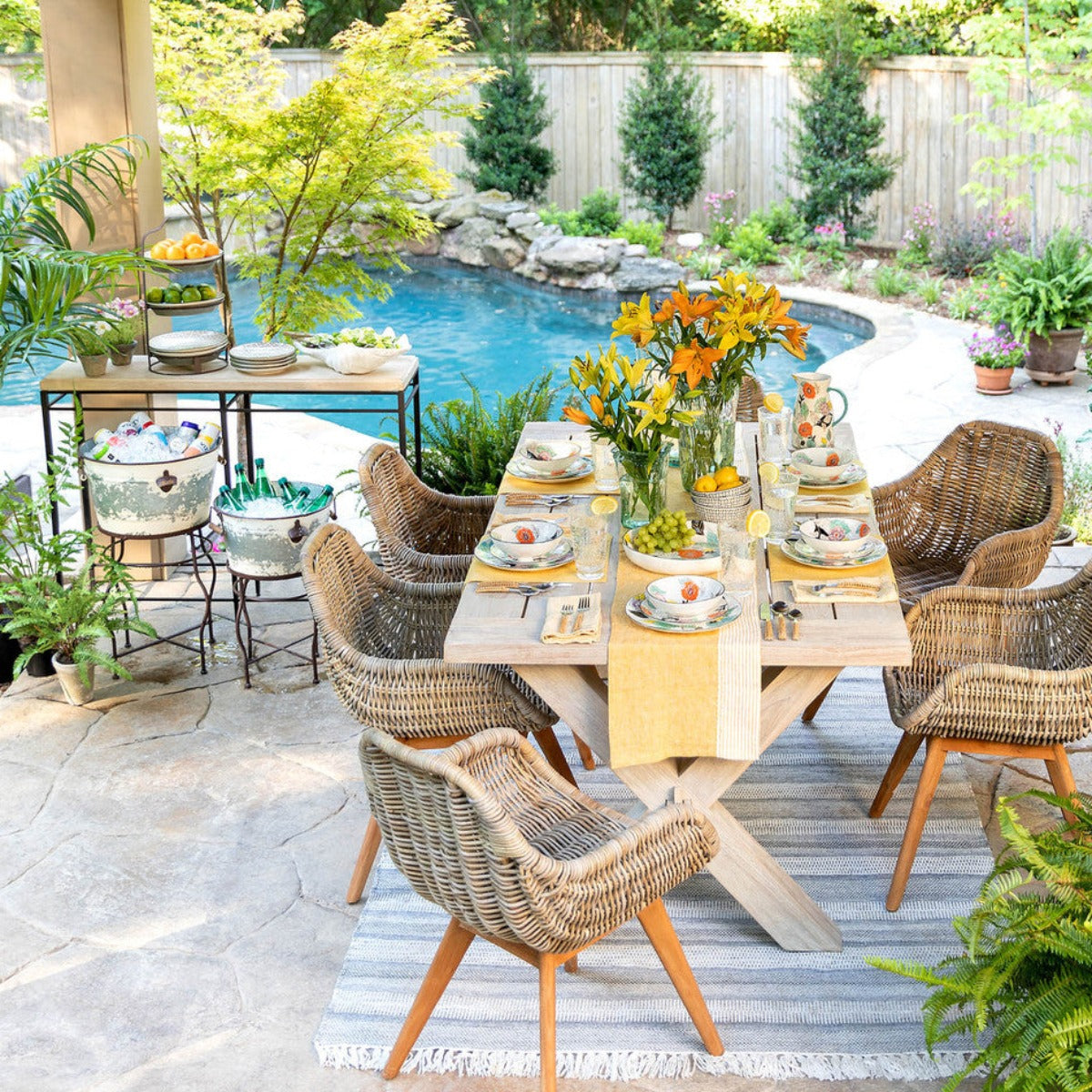 Poppy Garden Serving Bowl