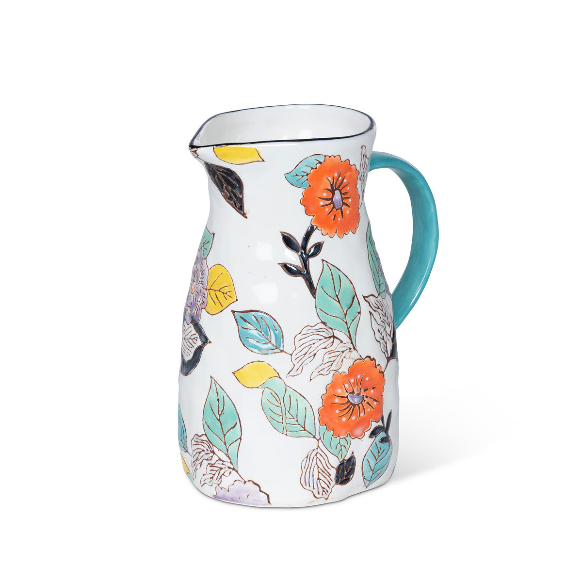 Poppy Garden  Stoneware Pitcher