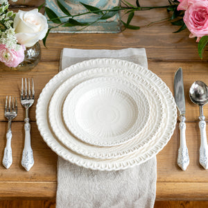 Basketweave Dinner Plate-Iron Accents