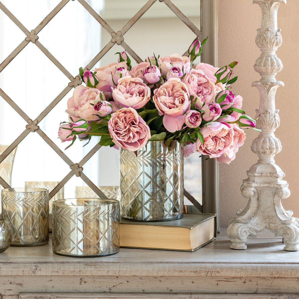 Antique Garden Rose Bundle-Iron Accents