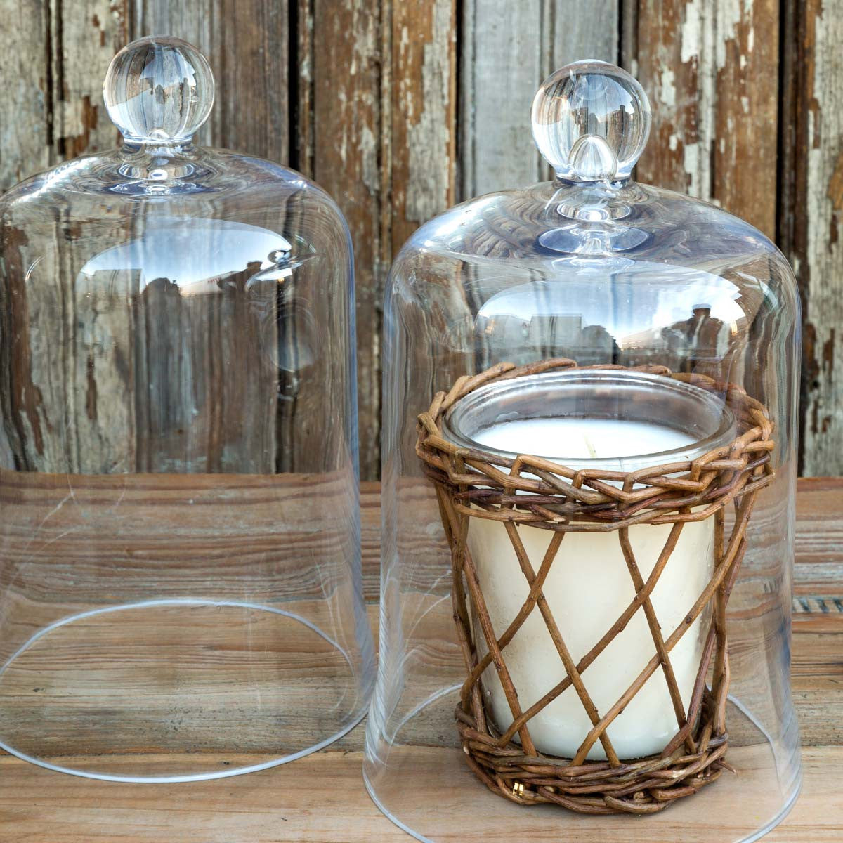 Glass Bell Cloche - Candle Cover