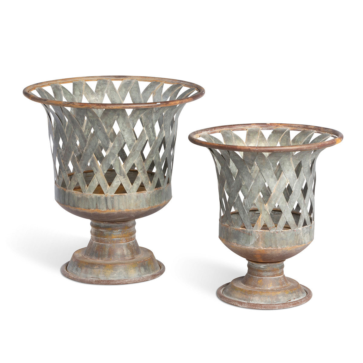 Woven Metal Classic Urns