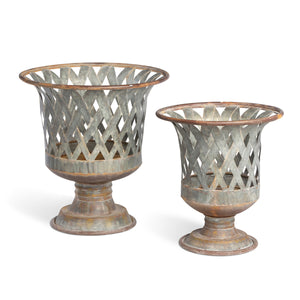 Woven Metal Classic Urns