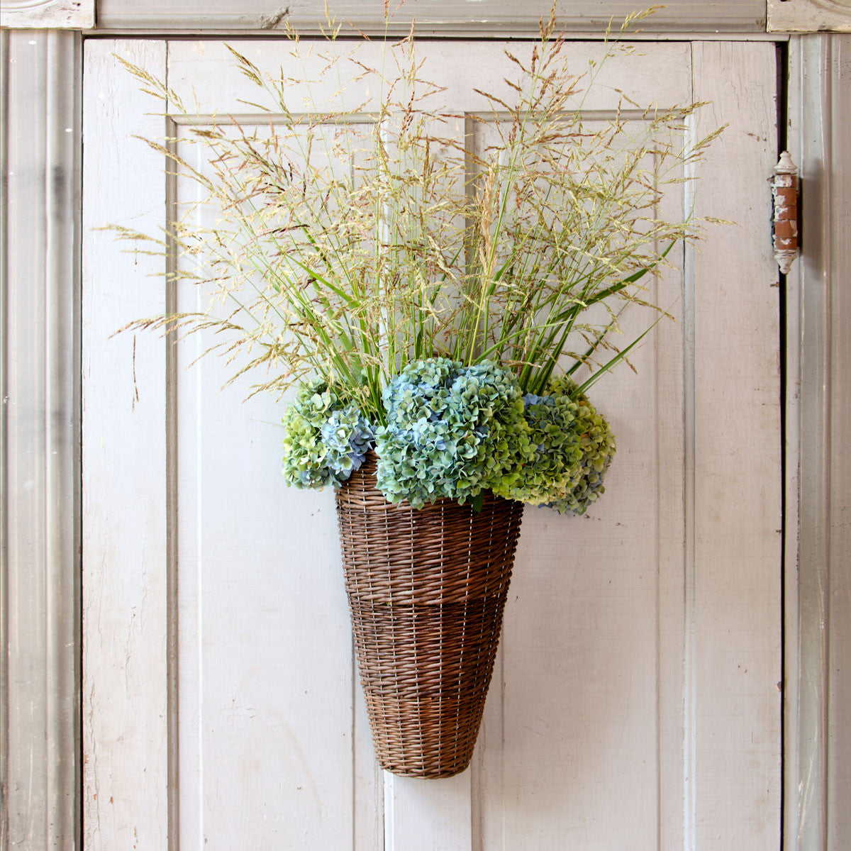 Willow Door Basket-Iron Accents