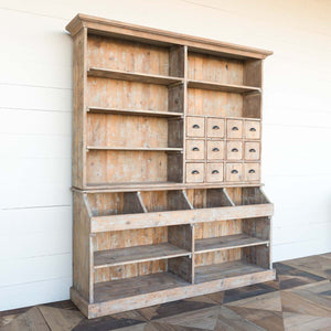 Old General Store Hutch-Iron Accents