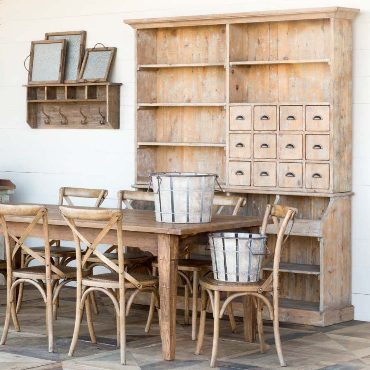 Old General Store Hutch-Iron Accents