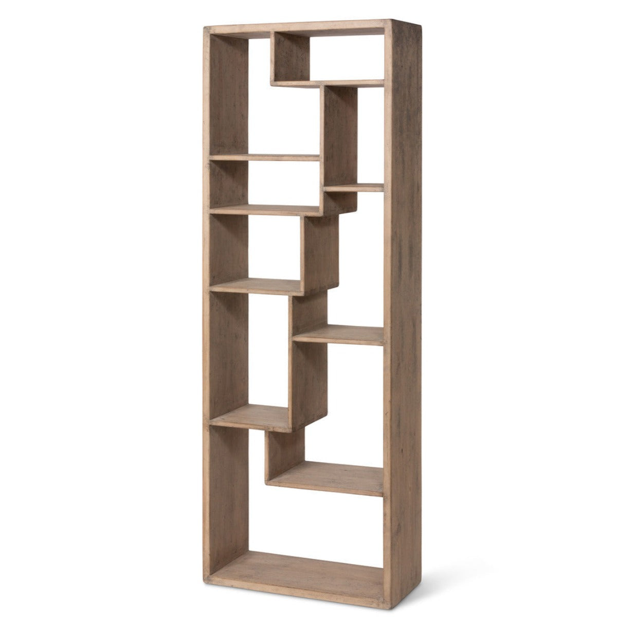Geometric Wooden Etagere