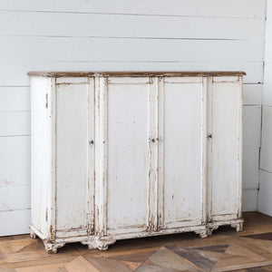 Painted Grand Entrance Cabinet-Iron Accents