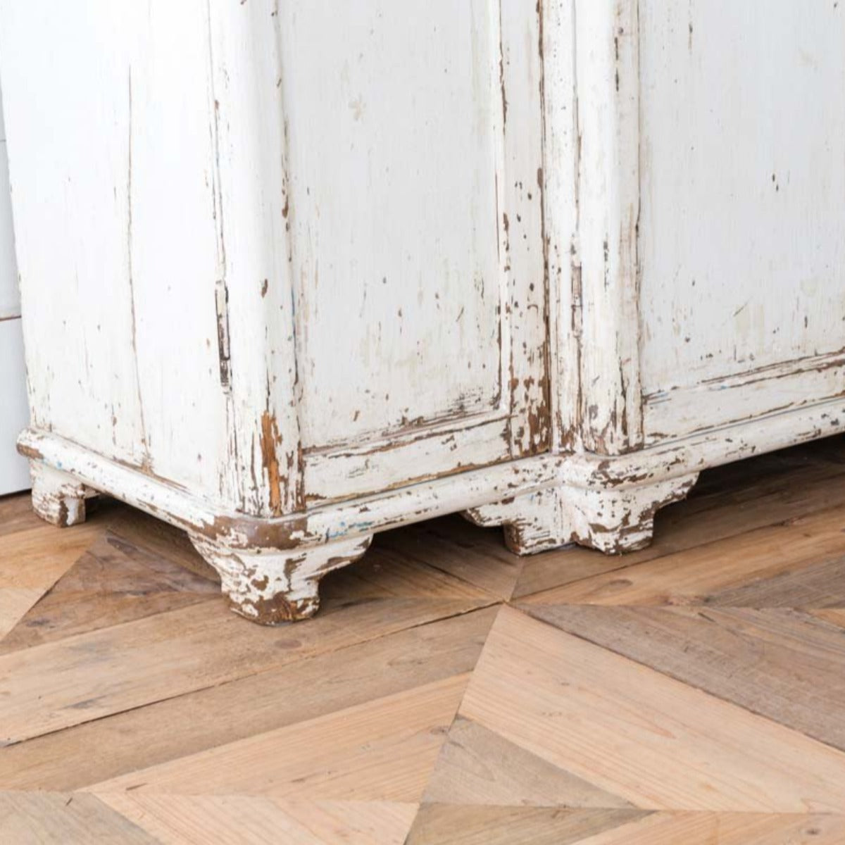 Painted Grand Entrance Cabinet-Iron Accents