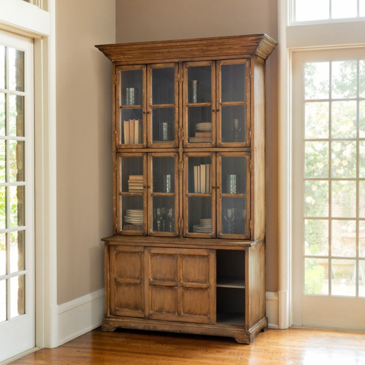 Farmhouse Hutch-Iron Accents