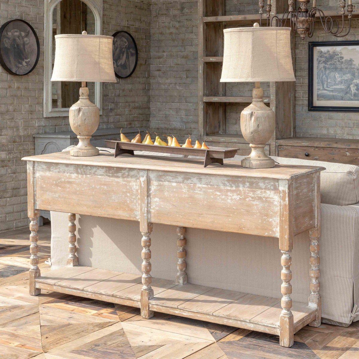 Spool Leg Console