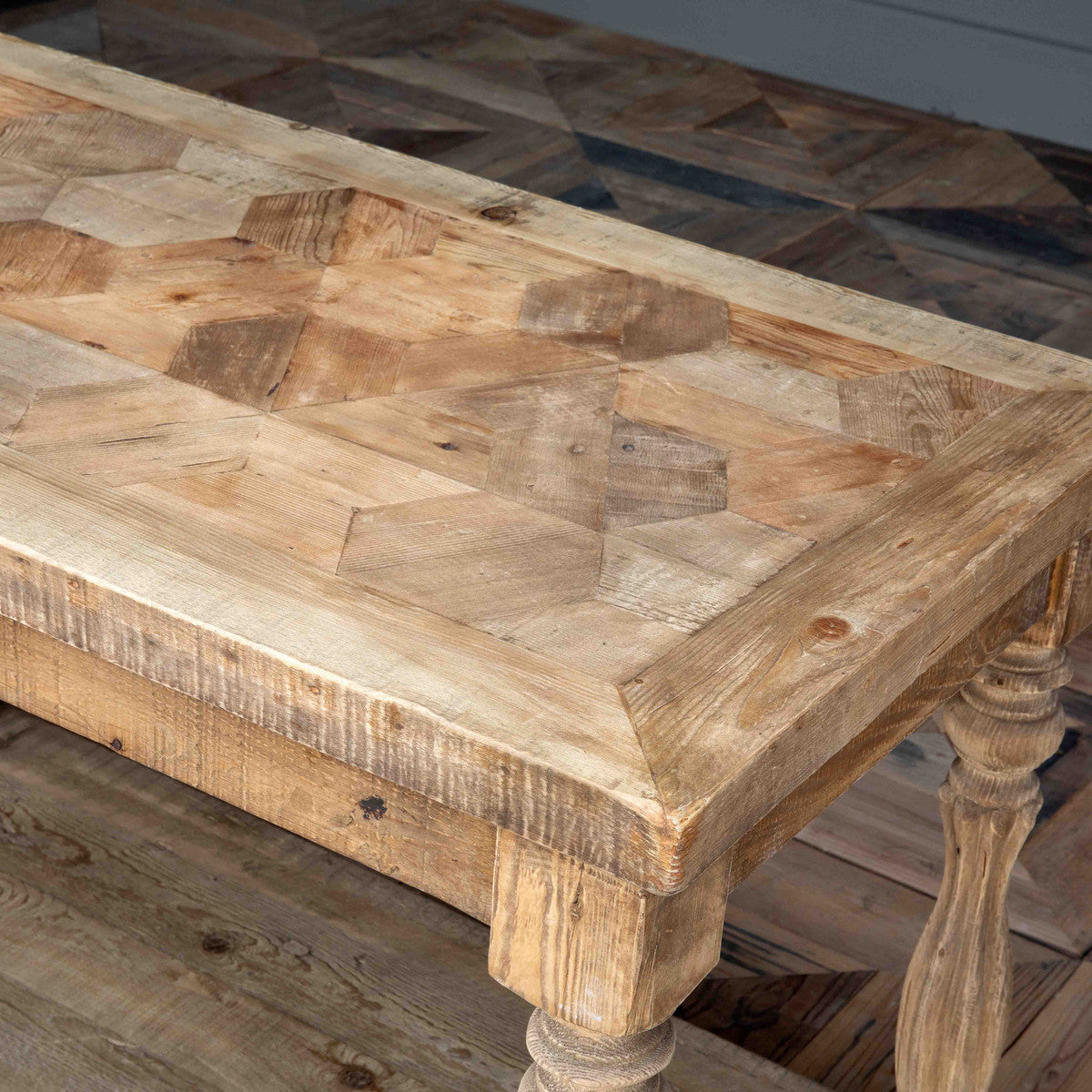 Honeycomb Parquet Island-Iron Accents